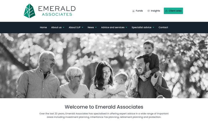 Skjermbilde av emeraldassociates.co.uk