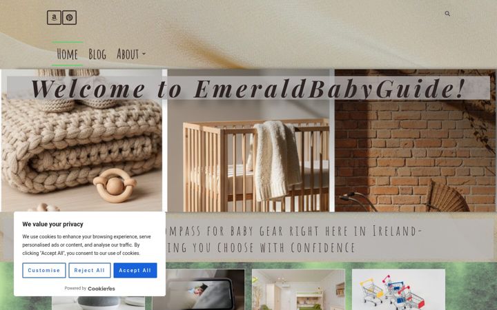Screenshot of emeraldbabyguide.com