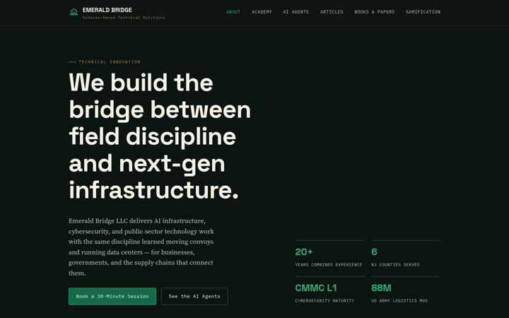 Screenshot of emeraldbridgellc.com