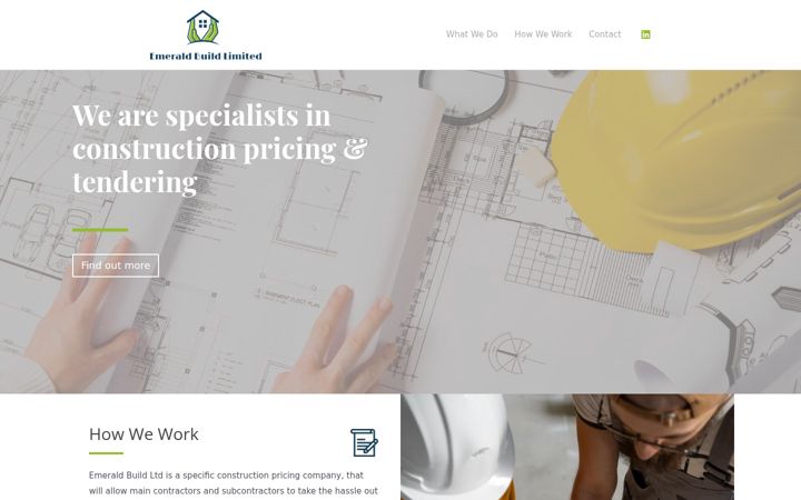 Skjermbilde av emeraldbuildltd.co.uk