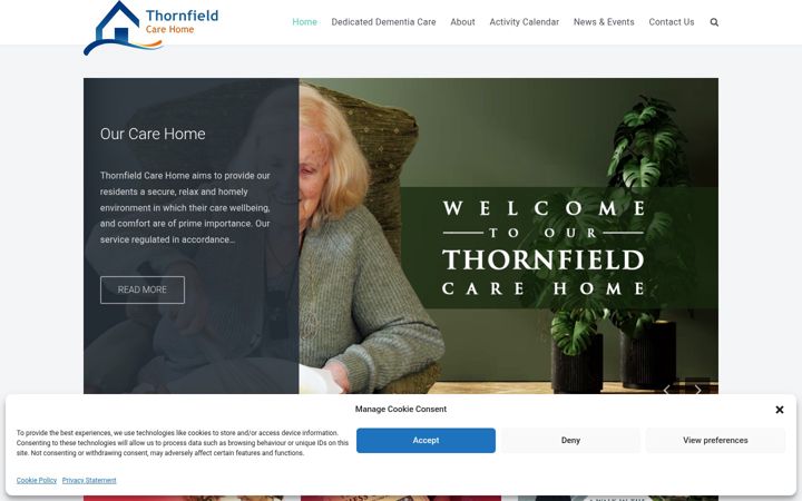Skjermbilde av emeraldcare.uk