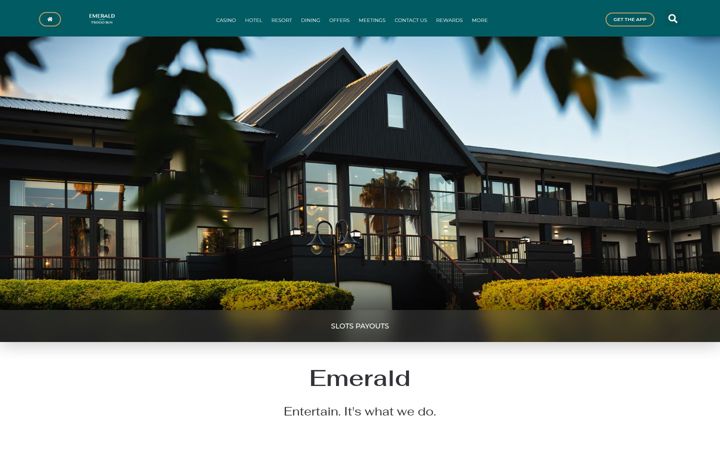 Screenshot di emeraldcasino.co.za