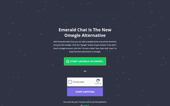 Captură de ecran a emeraldchat.online