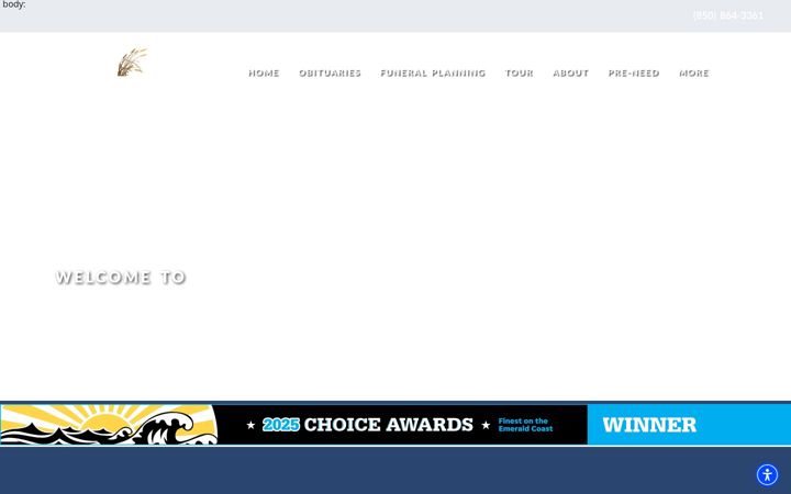 Screenshot of emeraldcoastfuneralhome.com