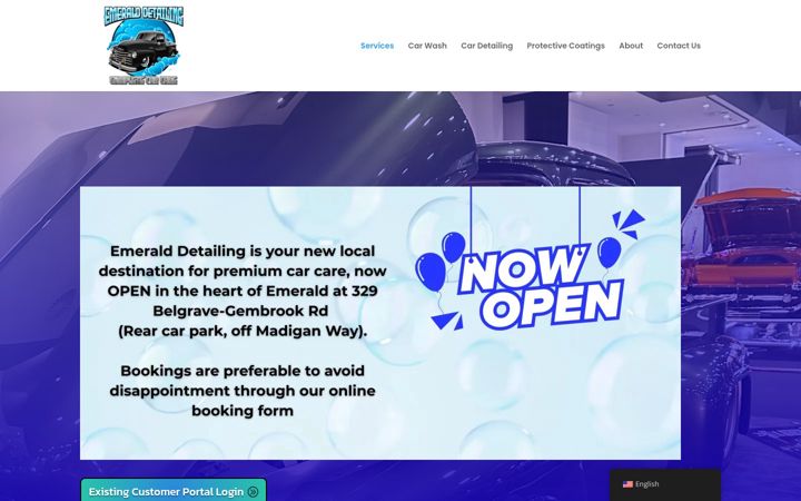 Screenshot of emeralddetailing.net