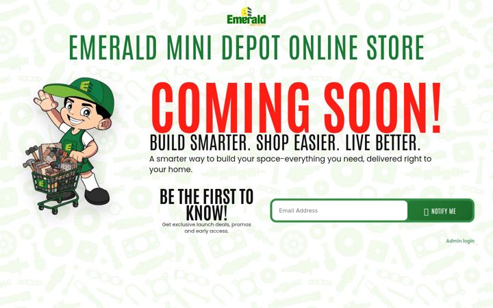 Screenshot of emeraldminidepot.com