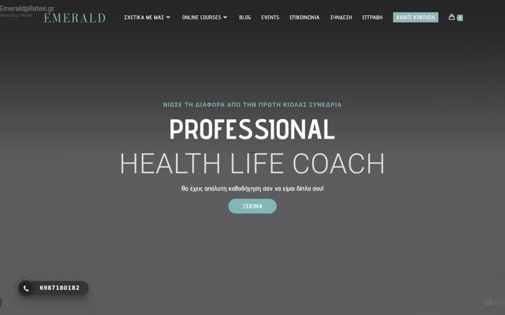 Screenshot of emeraldpilates.gr