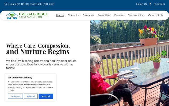 Screenshot of emeraldridgeafh.com
