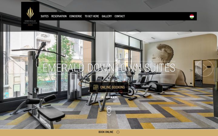 Screenshot of emeraldsuites.hu