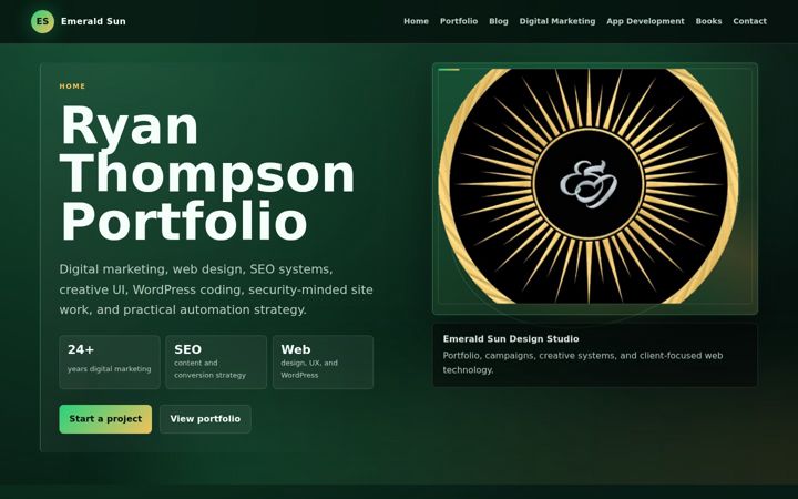 Screenshot of emeraldsun.net
