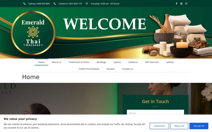 Képernyőkép: emeraldthai.com.au