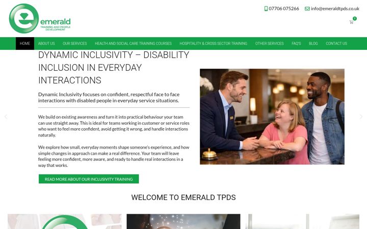 Screenshot von emeraldtpds.co.uk