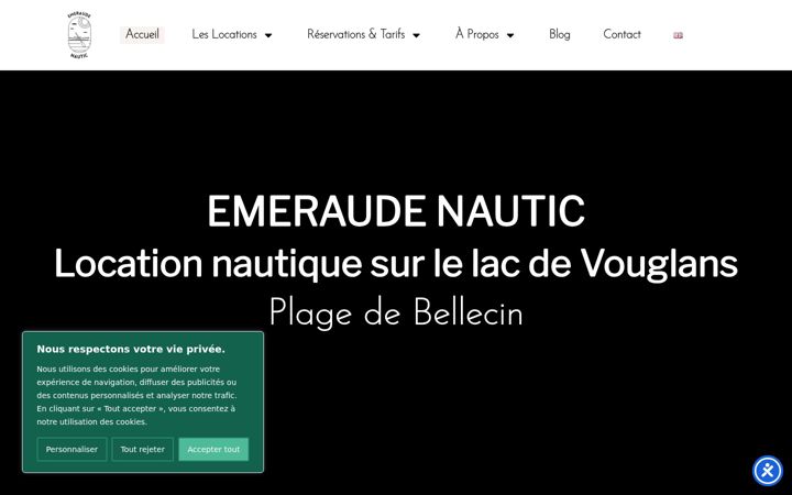 Screenshot ta' emeraudenautic-vouglans.fr