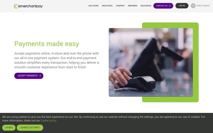 Screenshot of emerchantpay.com