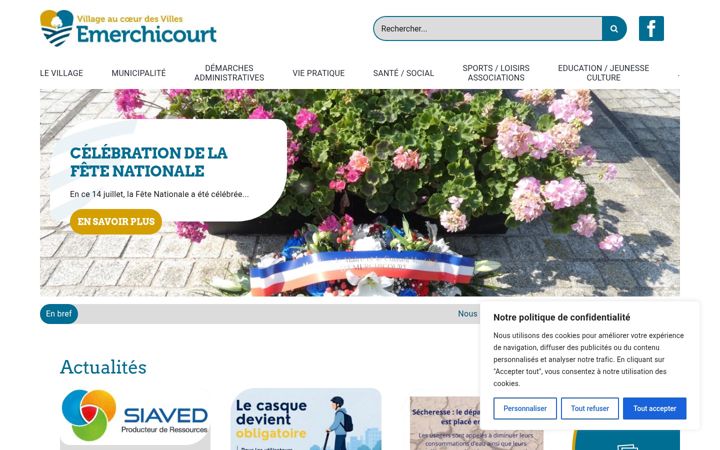 Screenshot of emerchicourt.fr