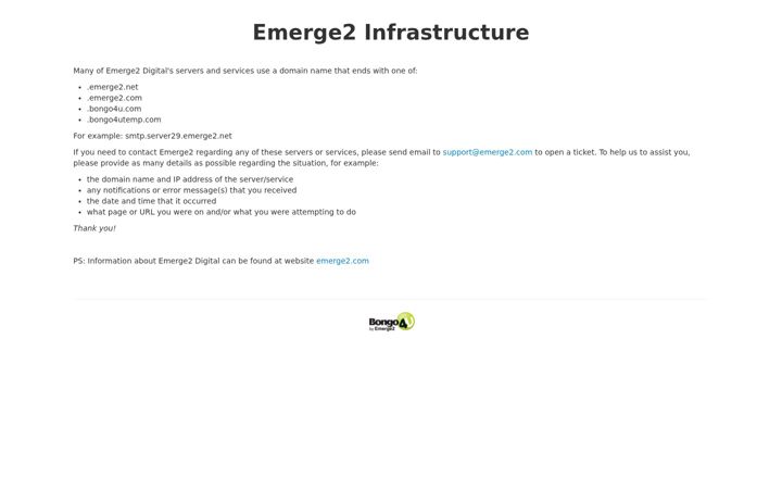 Screenshot of emerge2.net