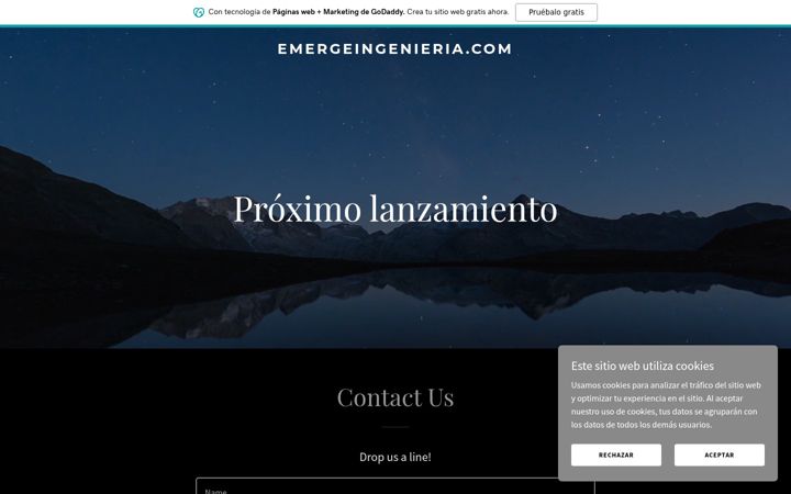 Screenshot of emergeingenieria.com