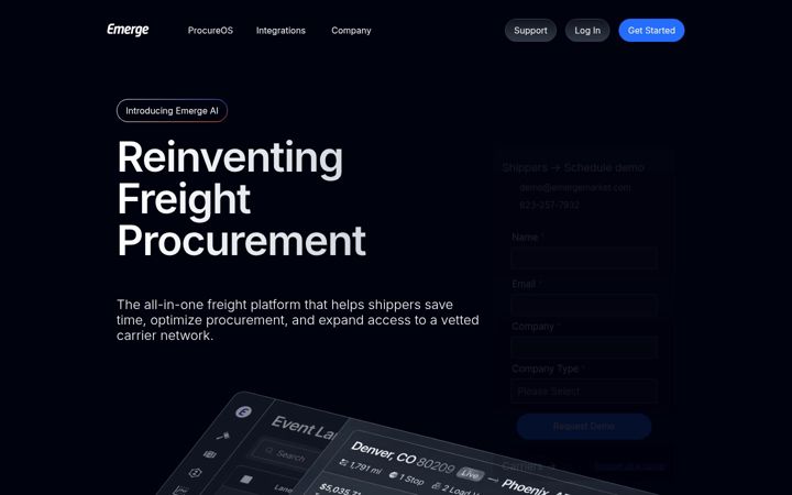 Screenshot of emergemarket.io