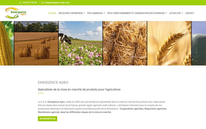 Screenshot of emergence-agro.fr