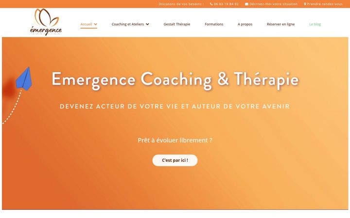 Screenshot of emergencecoachingtherapie.fr