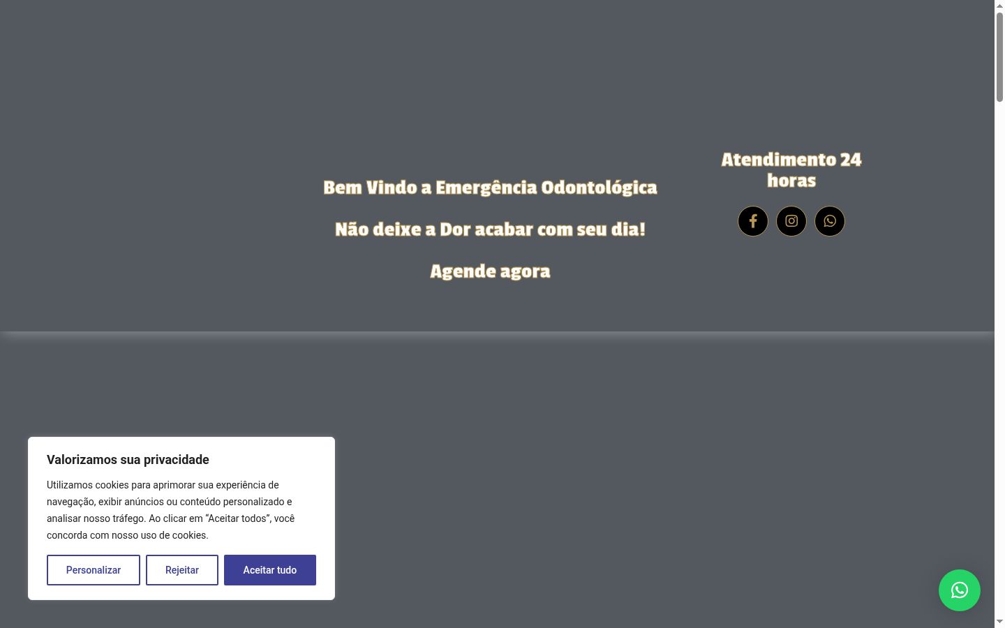 Screenshot des Einwilligungsbanners vor jeglicher Interaktion