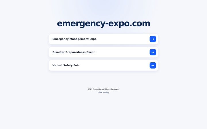 Screenshot of emergency-expo.com