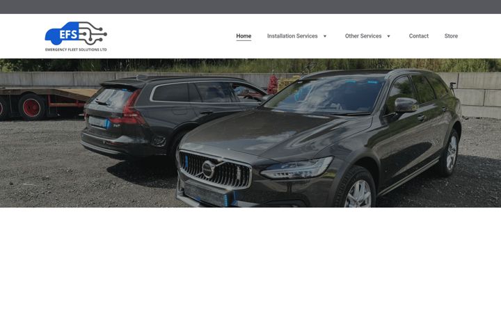 Skjámynd af emergencyfleetsolutions.co.uk