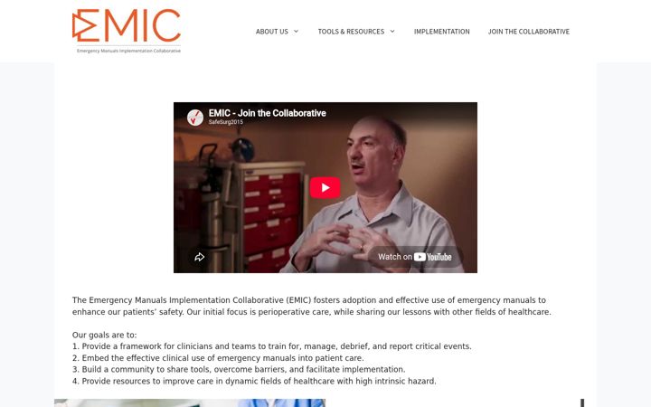Screenshot of emergencymanuals.org