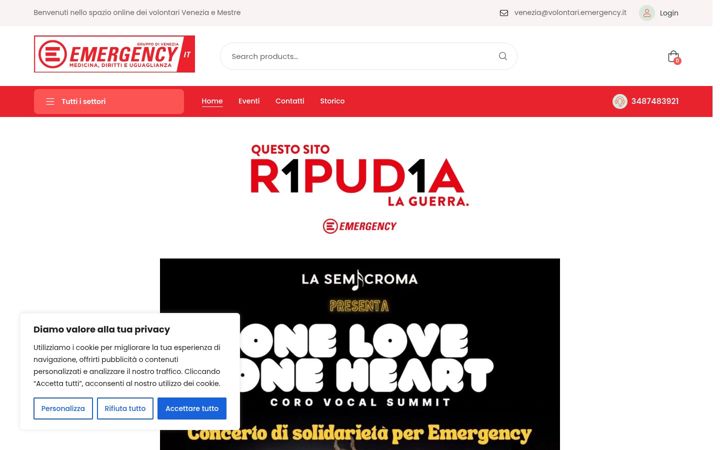 Screenshot von emergencyvenezia.it