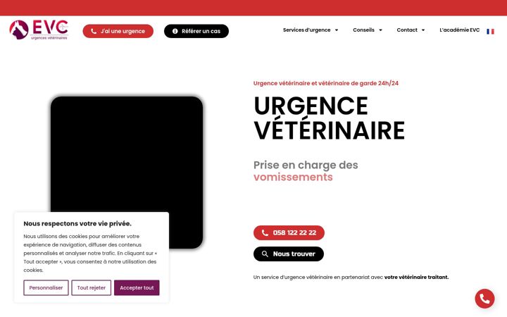 Skärmbild av emergencyvet.ch