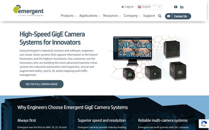 Screenshot of emergentvisiontec.com