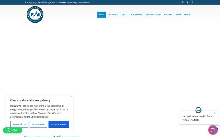 Screenshot von emergenzaesicurezza.it