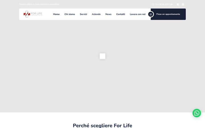 Screenshot von emergenzaforlife.it