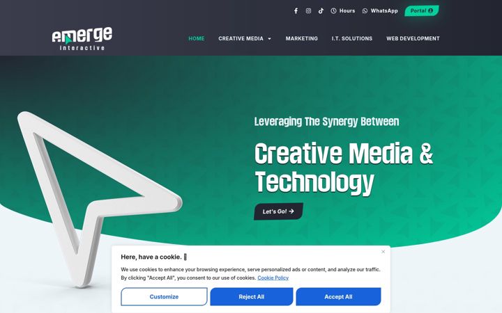 Screenshot of emergeslu.com