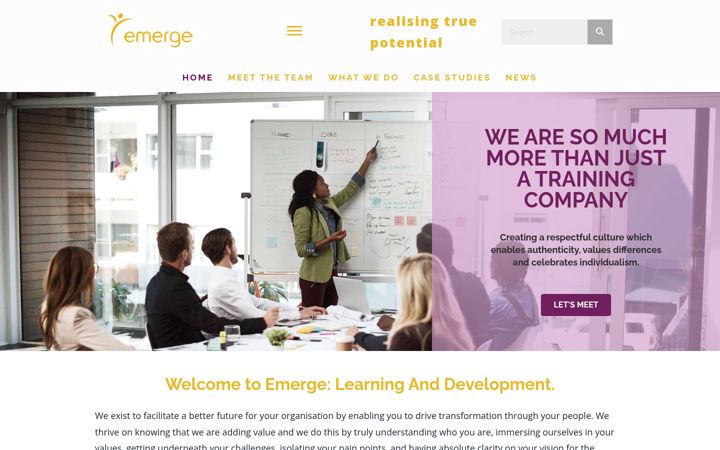 Screenshot of emergeuk.com