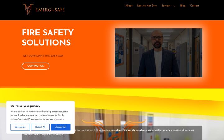 Screenshot of emergi-safe.co.uk