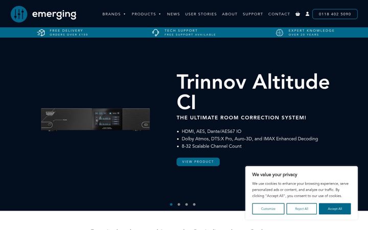 Screenshot of emerginguk.com