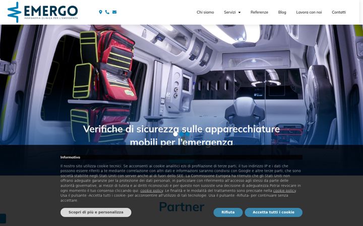 Screenshot of emergo.srl