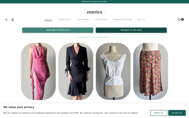 Screenshot of emerieu.com
