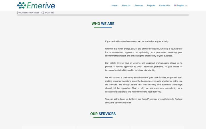 Screenshot of emerive.eu