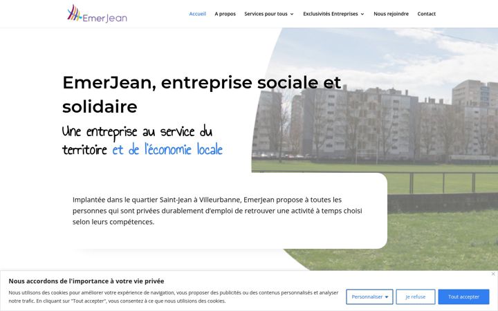Screenshot of emerjean.fr