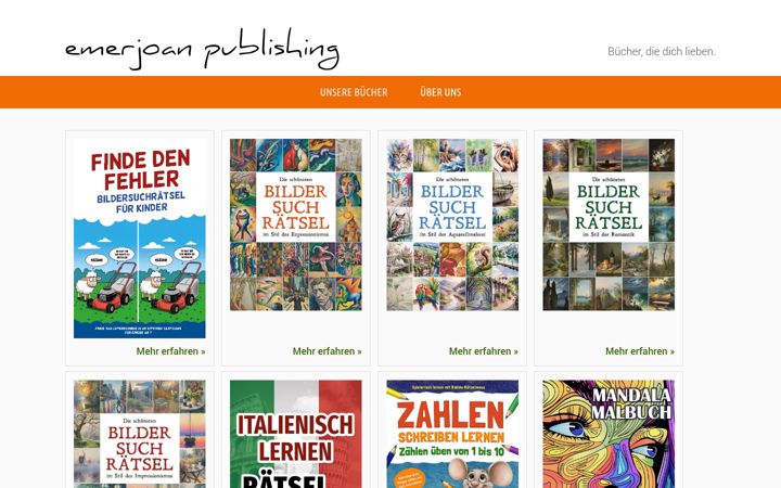 Screenshot of emerjoan-publishing.de