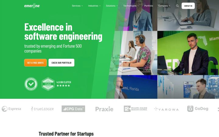 Screenshot of emerline.com