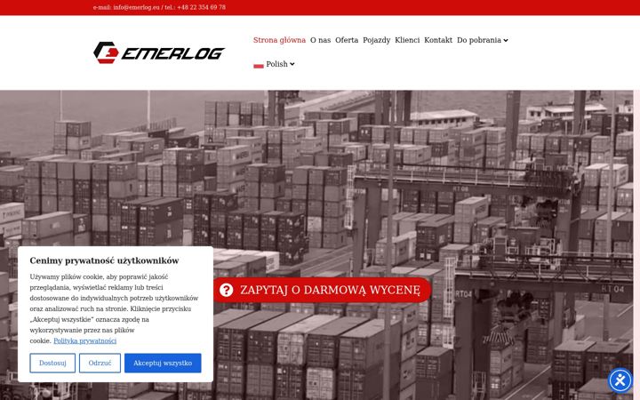 Screenshot of emerlog.eu