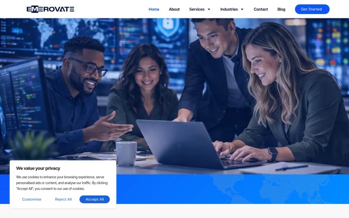 Screenshot of emerovate.com
