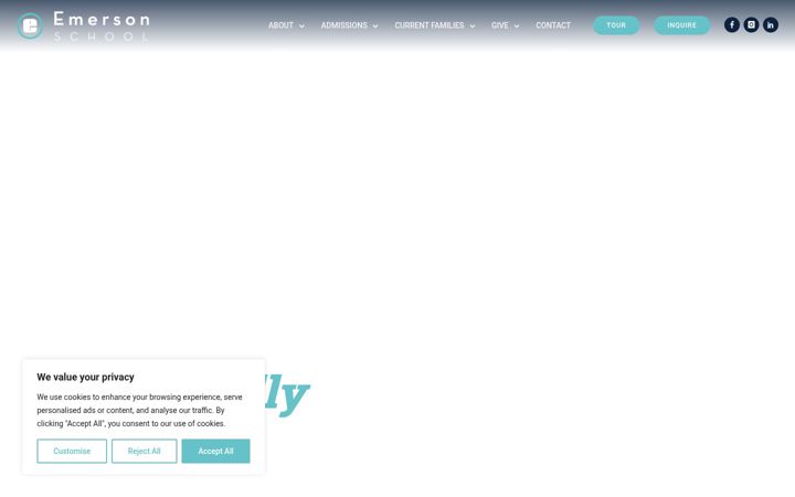 Screenshot of emerson-school.org
