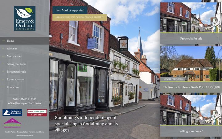 Screenshot von emery-orchard.co.uk