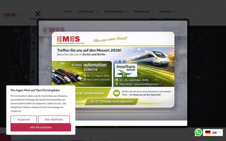 Screenshot of emes-kabelkonfektion.de