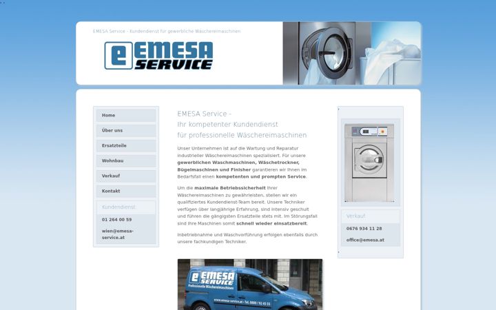 Skærmbillede af emesa-service.at
