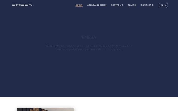 Screenshot of emesacorp.es
